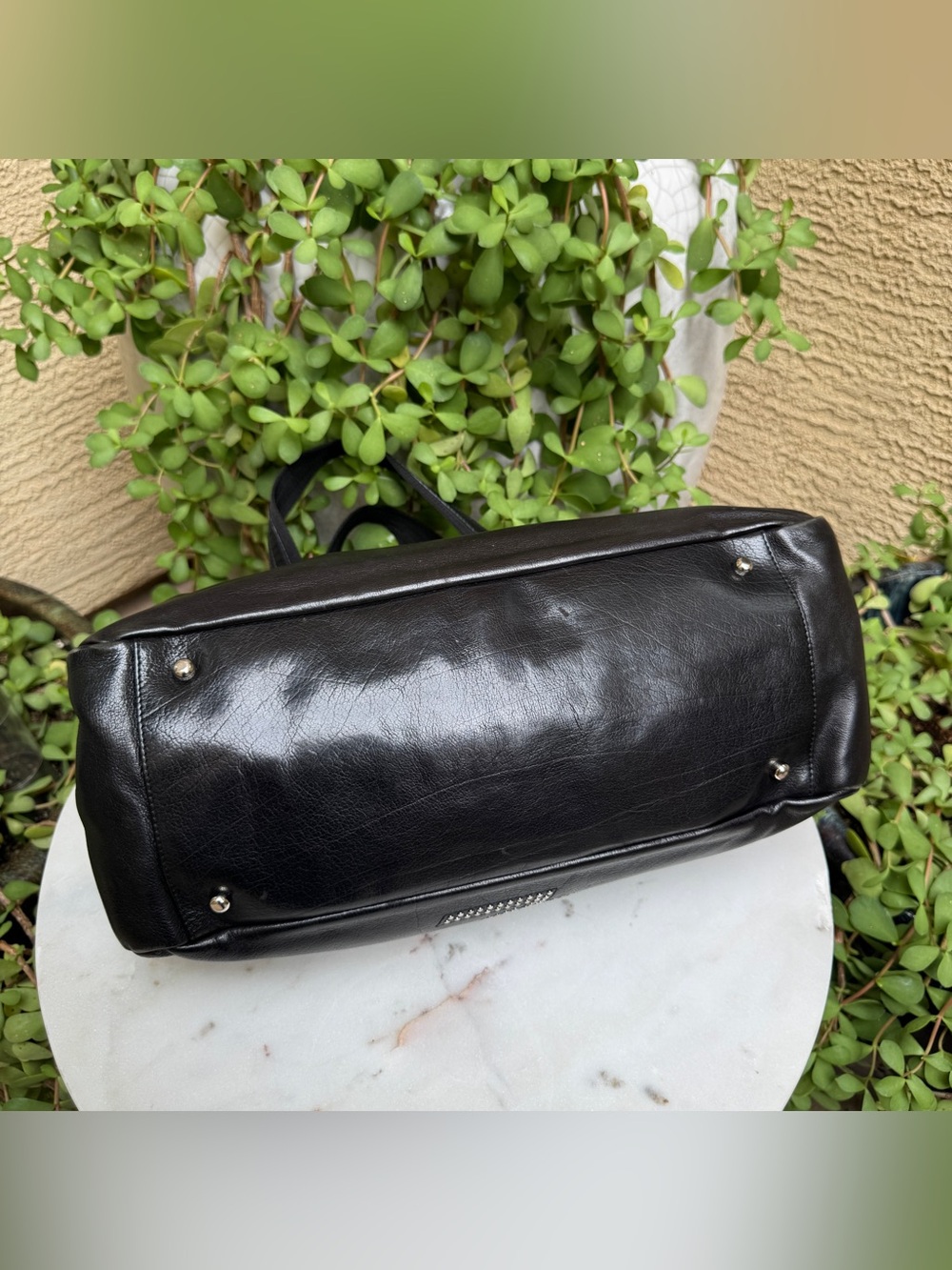 Yves Saint Laurent Studded Vintage Rive Gauche Satchel - Picture 11 of 16